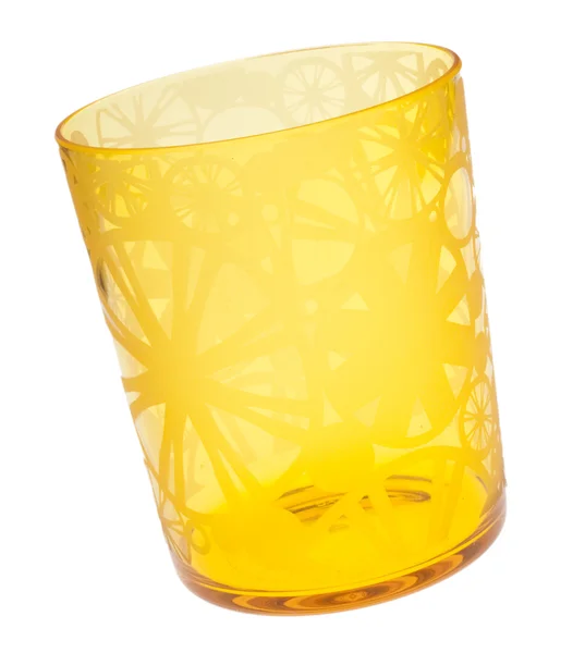 Vidrio amarillo vibrante — Foto de Stock