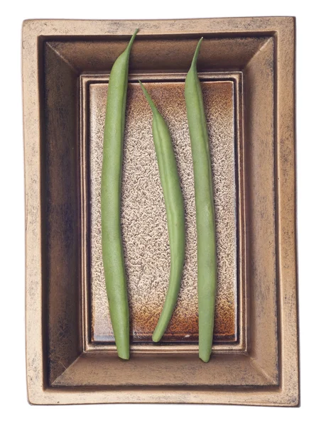 Frijoles de cuerda verde de corte francés — Foto de Stock