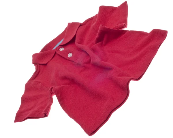 Κόκκινο μπλουζάκι πόλο — Φωτογραφία Αρχείου