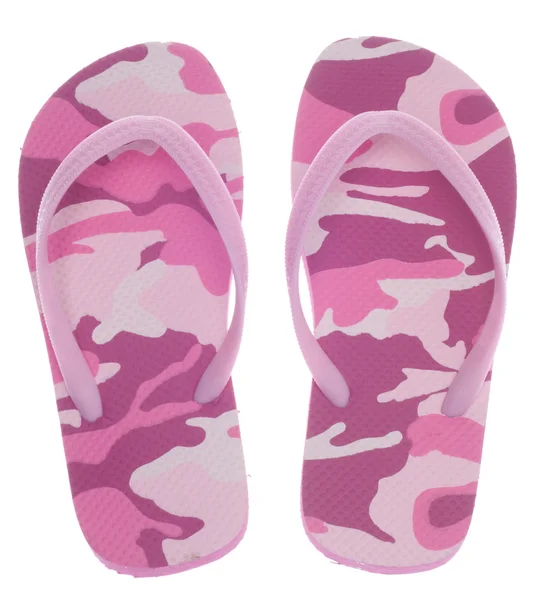 Feminina kamouflage flip flop sandaler — Stockfoto
