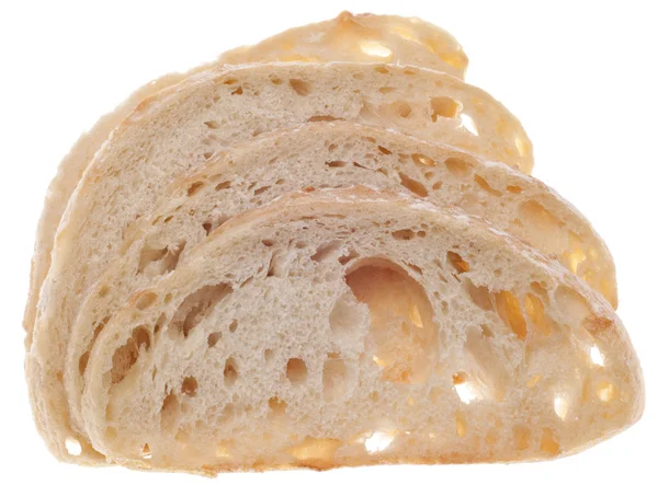 Φέτες φρέσκα ψημένα artisan ψωμί λευκό — Φωτογραφία Αρχείου