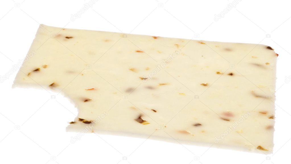 Spicy Pepper Jack Cheese — Stock Photo © brookefuller 5376047