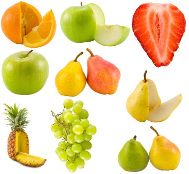 Fruits collection clipart