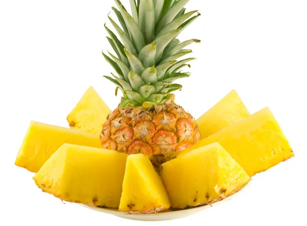 stock image Sliced pineapple