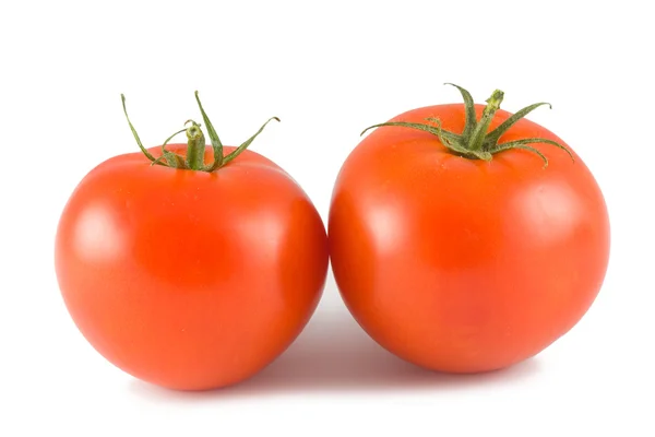 Two red tomtoes — Stock Photo, Image