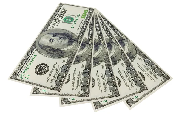 Yüz dolarlık banknotlar — Stok fotoğraf