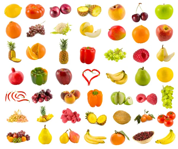 Obst, Gemüse und Beeren — Stockfoto