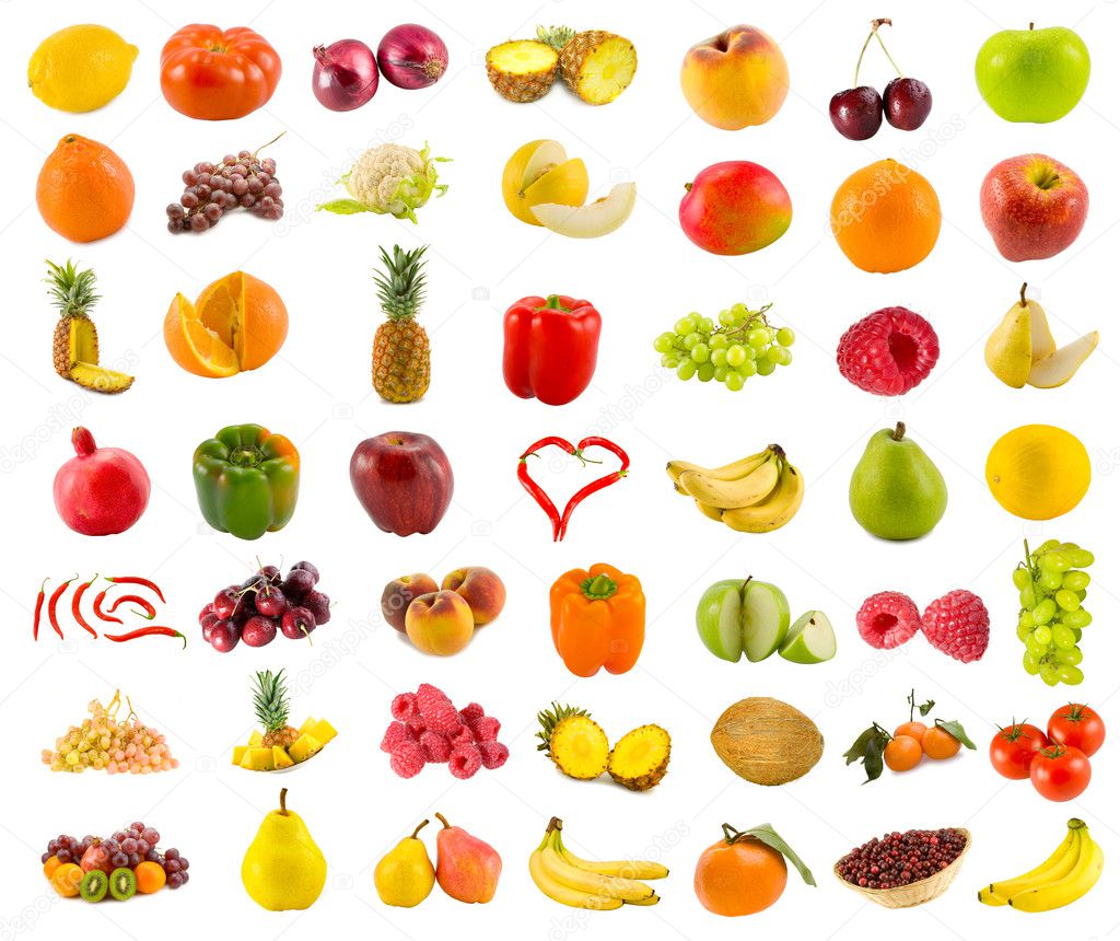Fruits, vegetables and berries