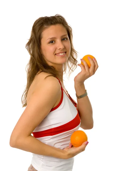 Femme aux oranges — Photo