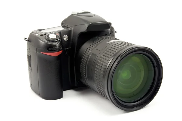 Foto-Kamera mit Zoom-Objektiv — Stockfoto