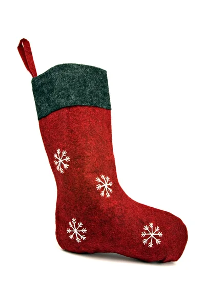 Червоні різдвяні носок — стокове фото