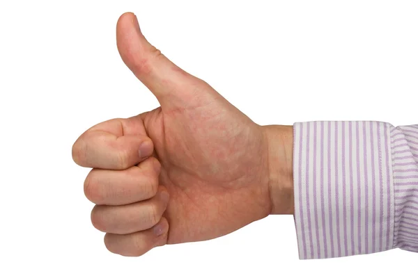 stock image Hand expressing positive sign