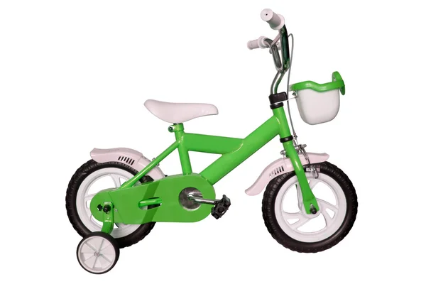 Bicicleta infantil verde —  Fotos de Stock