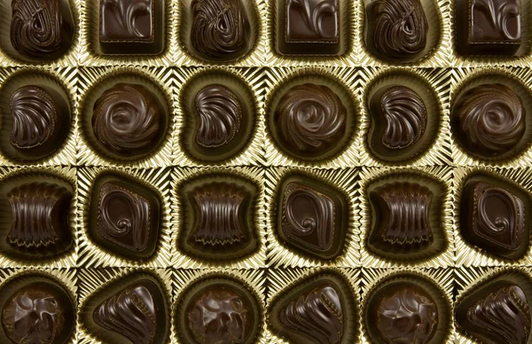 Praline al cioccolato fondente — Foto Stock