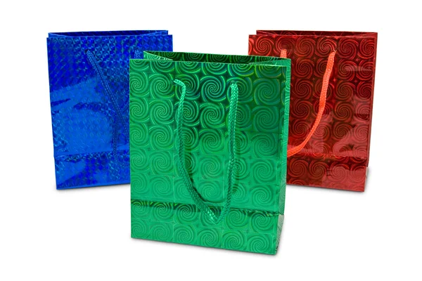 Három színes táskák — Stock Fotó