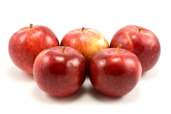 Группа красных яблок — стоковое фото