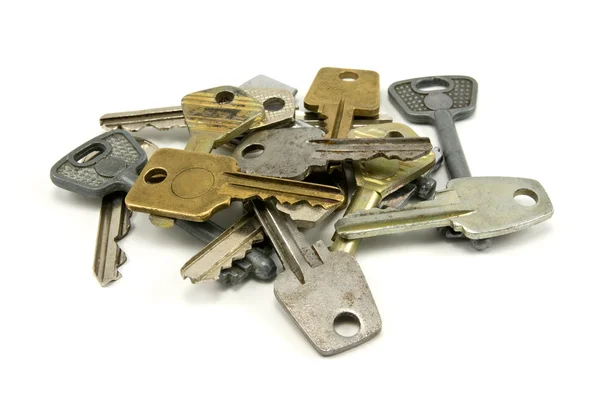Viele alte Schlüssel — Stockfoto