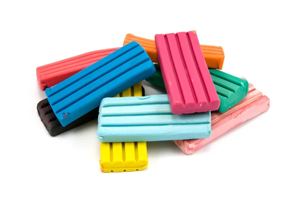 Ladrillos de plastilina de colores infantiles —  Fotos de Stock