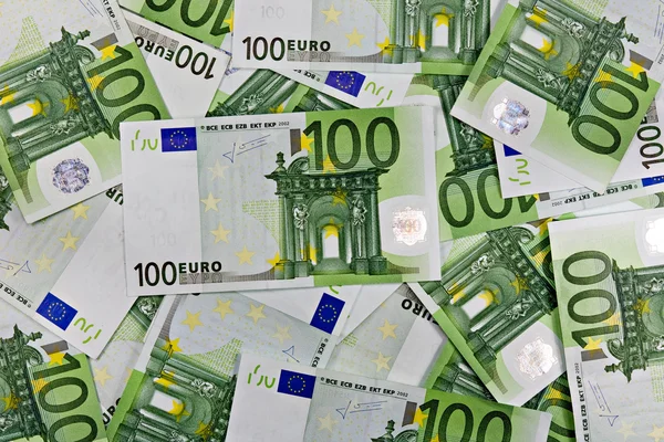 100 Euro-Hintergrund — Stockfoto
