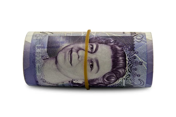 Rotolo di soldi Inghilterra — Foto Stock