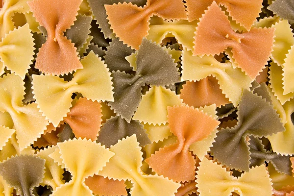 stock image Close up of uncooked multi-colored Italian macaroni