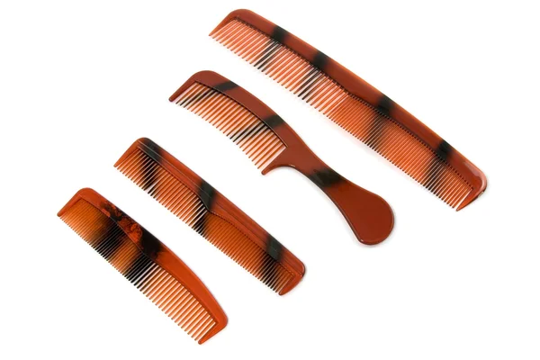 Set of brown combs — Stock Photo, Image