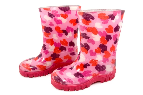 Colorful children's rain boots — Stock Photo, Image