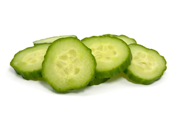 Green cucumber slices — Stock Photo, Image