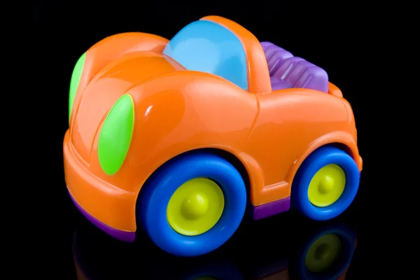 Kolorowy samochód z tworzyw sztucznych — Zdjęcie stockowe