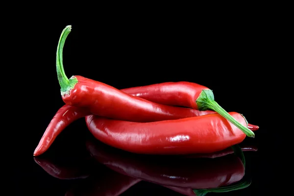 3 papryki chili — Zdjęcie stockowe