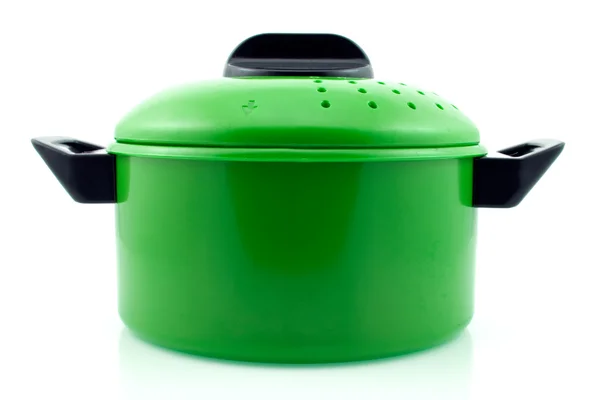 Grön kokkärl — Stockfoto