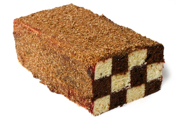Sponge chess cake. — Stock Photo, Image