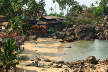 goa, palolem beach lagün.