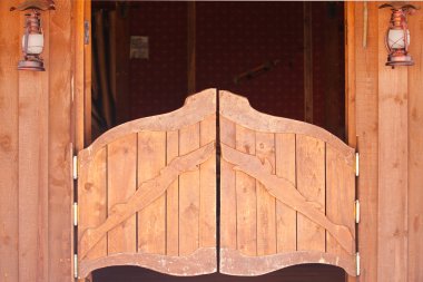 Saloon old doors clipart