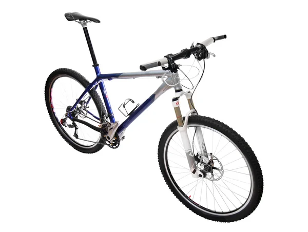 Bicicleta de montanha azul — Fotografia de Stock