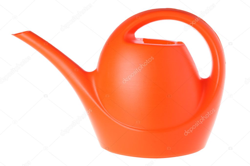 Orange watering can