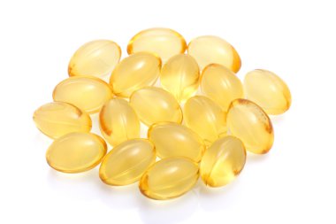 Fish oil capsules clipart