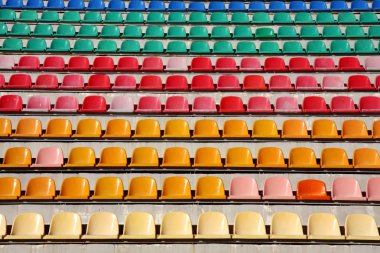 Empty stadium seats clipart