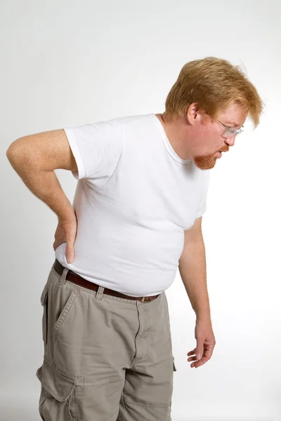 Hombre dolor de espalda —  Fotos de Stock