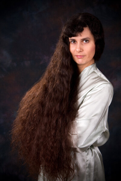 Long Hair Middle East Woman