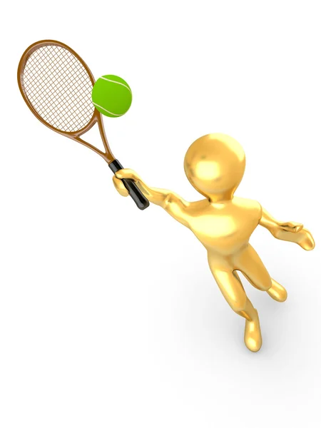Hombre jugando tenis — Foto de Stock