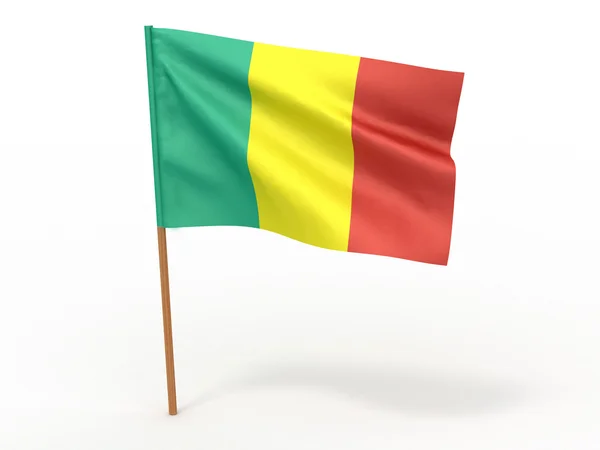 Csapkodott a szélben lobogó. Guinea — Stock Fotó