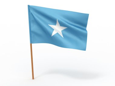 rüzgarda çırpınan bayrak. Somali