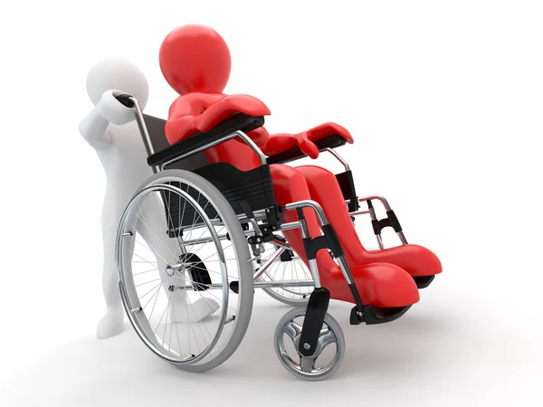 Hombres en silla de ruedas — Foto de Stock