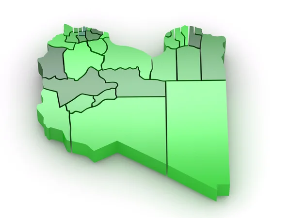 Driedimensionale kaart van Australië — Stockfoto