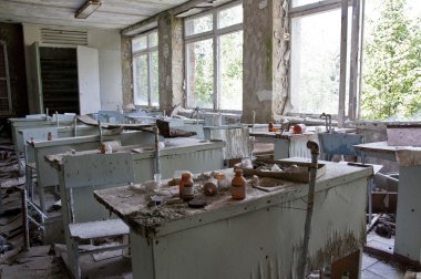 Abandoned school clipart