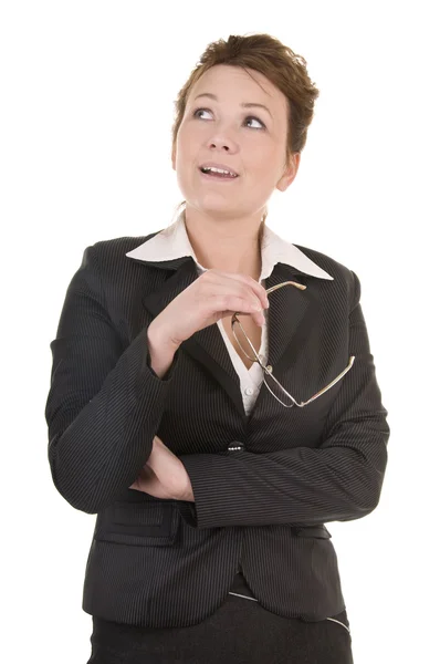 Mature Business Woman is deep in thought — Stock Photo, Image