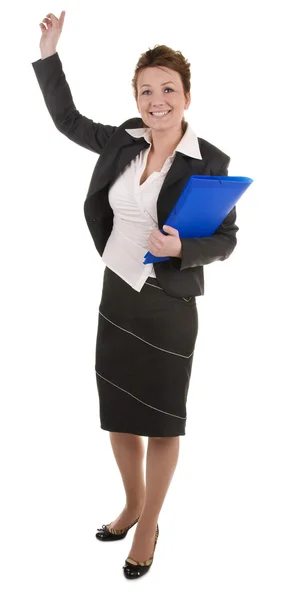 Mulher de negócios com documentos — Fotografia de Stock