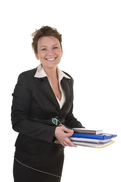 Business Woman with documents — Stock Photo, Image