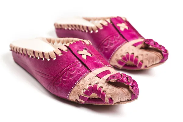 Arabic slippers isolated on white background — Stock Photo, Image
